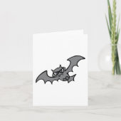 Carte Chauve-souris vampire evil kawaii effrayante (Devant)