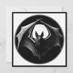 Carte Chauve-souris Vampire Gothique Horreur