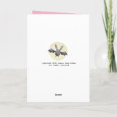Carte Chauves-souris plus mignonne Chauve-souris Valenti (Dos)