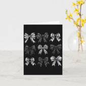 Carte Checkered Bow Coquette Funny Gift Tee Women, Men (Fleur jaune)