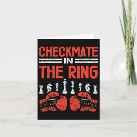 Carte Checkmate Dans La Fusion De Boxe D'Échecs Anneau (Devant)