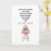 CARTE CHEEKS (Fleur jaune)