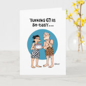 Carte Cheeky 67e anniversaire (Fleur jaune)