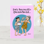Carte Cheeky 85e anniversaire (Fleur jaune)