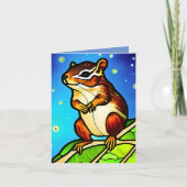 Carte Cheeky, Jouant Chipmunk Pal (Devant)