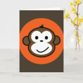 Carte Cheeky Monkey (Fleur jaune)
