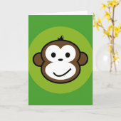 Carte Cheeky Monkey (Fleur jaune)