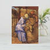 Carte Cheep Shearers (après Millet) par Vincent van Gogh (Debout devant)