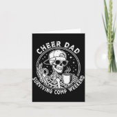 Carte Cheer Dad Surviving Comp Weekend Skeleton Coffee F (Devant)