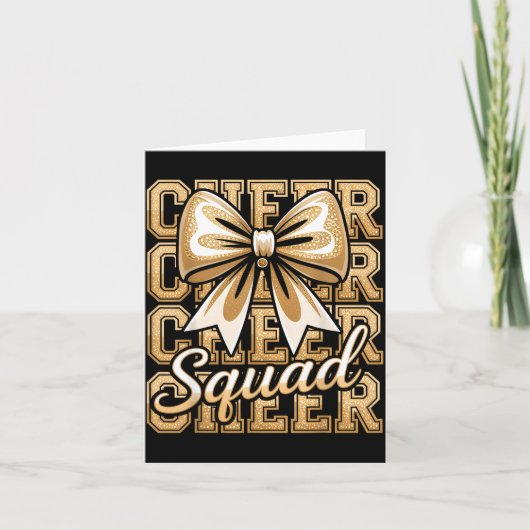 Carte Cheer Squad Gold Funny Srt Cheerleader Cheerleadin (Devant)