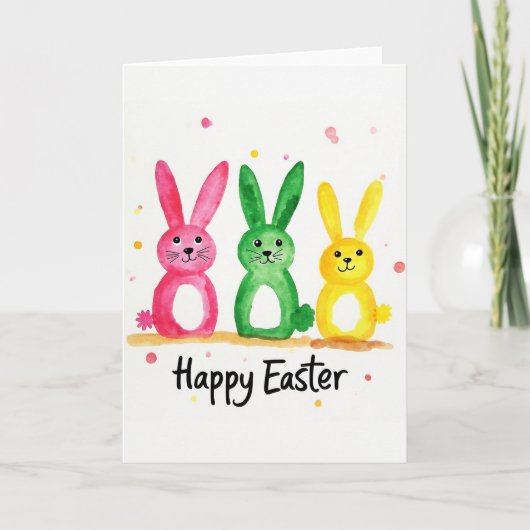 Carte Cheerful Creature Watercolor Card (Devant)