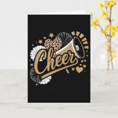 Carte Cheerleader drôle (Fleur jaune)