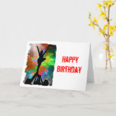 Carte Cheerleaders dans un Colorburst (Fleur jaune)