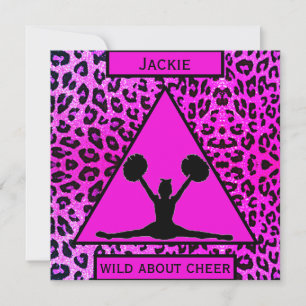 Carte Cheerled Leopard Wild À propos de Cheerled