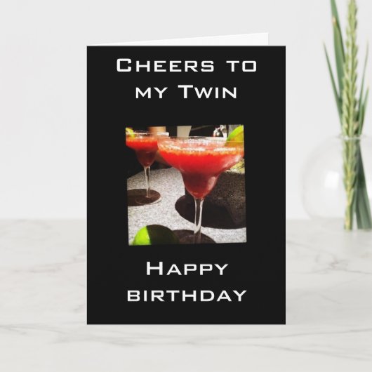 CARTE CHEERS À MON VIN À NOTRE ANNIVERSAIRE (Devant)