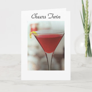 CARTE CHEERS À MON VIN À SON ANNIVERSAIRE