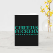 Carte Cheers Forers Funny St Patrick's Day Drinking Shir (Fleur jaune)