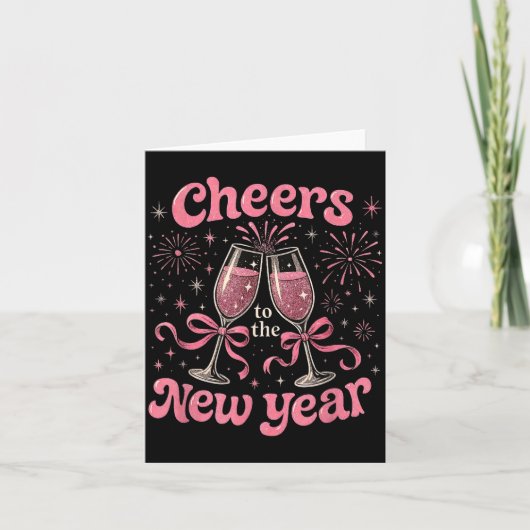 Carte Cheers To The New Year 2026 Nk Celebration Gift  (Devant)