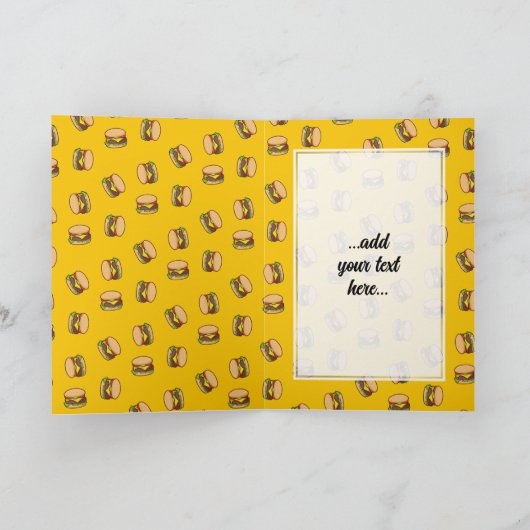 Carte Cheeseburger (Intérieur)