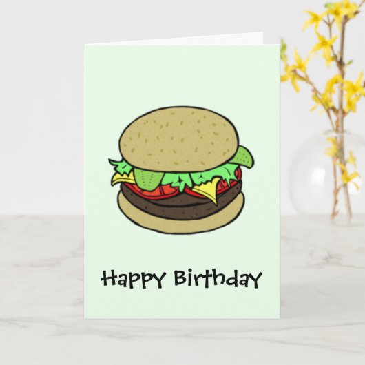 Carte Cheeseburger (Fleur jaune)