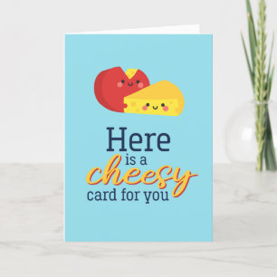 Carte Cheesy Cute Cheese Pun Drôle Saint Valentin