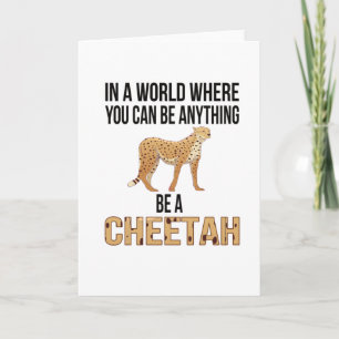 Carte Cheetah Cadeaux Cheetah Lover African Savanna Anim