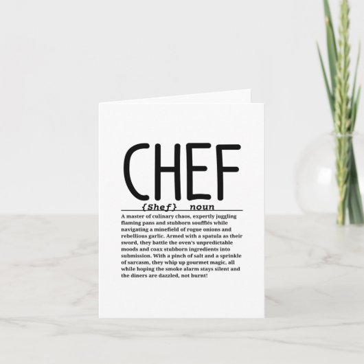 Carte Chef (Devant)