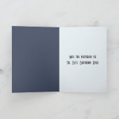 Carte Chef amérindien d'anniversaire avec un buffle (Intérieur)