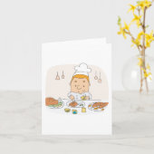 Carte Chef Au Travail (Fleur jaune)