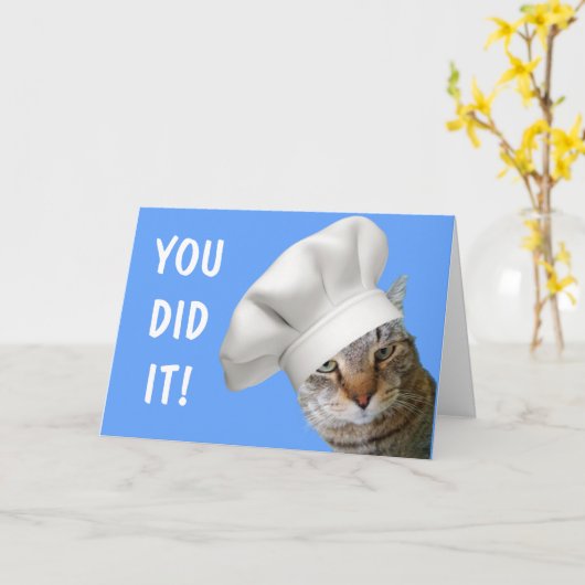 Carte Chef Cute (Fleur jaune)