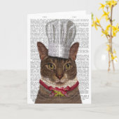 Carte Chef de chats (Fleur jaune)