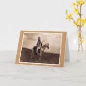 Carte Chef de guerre vintage (Fleur jaune)