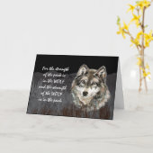 Carte Chef de pack, Famille Pack Force Quote Wolf (Fleur jaune)