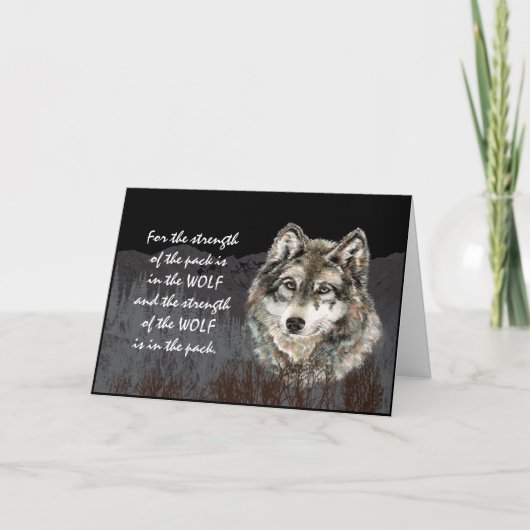 Carte Chef de pack, Famille Pack Force Quote Wolf (Devant)