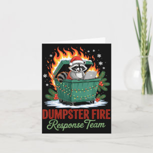 Carte Chef d'équipe de réponse aux décharges de feu Noël