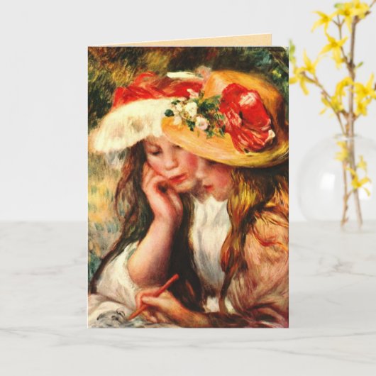 Carte Chef d'oeuvre de Renior (Fleur jaune)