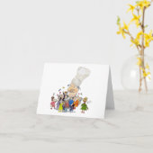 Carte Chef drôle de Français de bande dessinée (Fleur jaune)