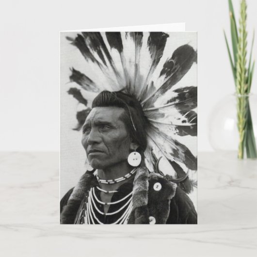 Carte Chef Eagle, Salish Indian (Devant)