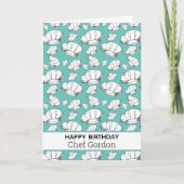 Carte Chef et gourmet Bonne école culinaire d'anniversai (Devant)