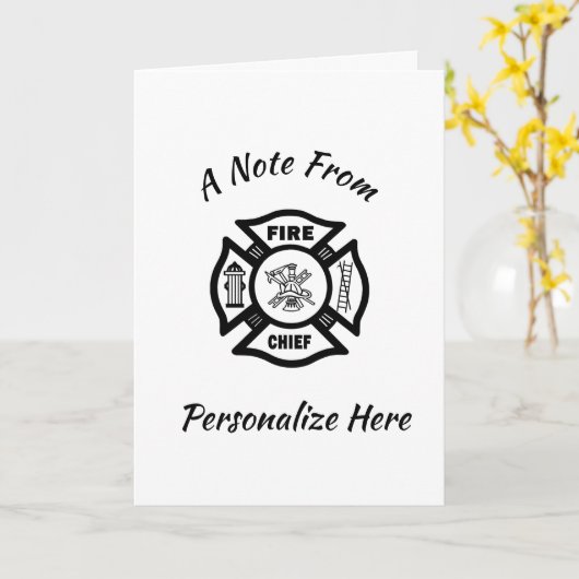 Carte chef incendie (Fleur jaune)