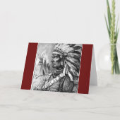 Carte Chef indien américain (Dos)