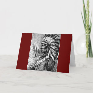 Carte Chef indien américain