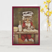 Carte Chef Kitten Fabriquant Du Pain (Fleur jaune)