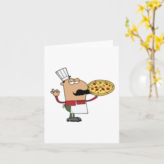 Carte Chef pizza italienne (Fleur jaune)