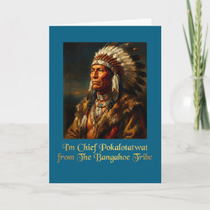 Carte Chef pokalotatwat de la tribu indigène autochtone