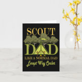 Carte Chef scout de camping de scoutisme pour hommes pèr (Fleur jaune)