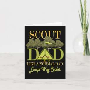 Carte Chef scout de camping de scoutisme pour hommes pèr
