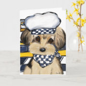 Carte Chef Yorkie (Fleur jaune)