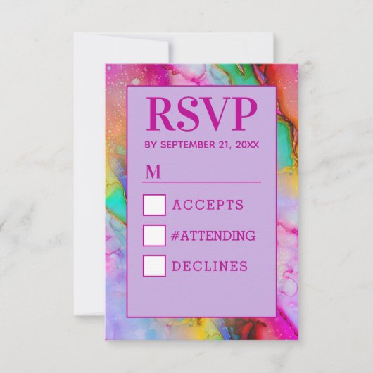 Carte Chem 7 rose RSVP (Devant)