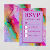 Carte Chem 7 rose RSVP (Devant / Derrière)